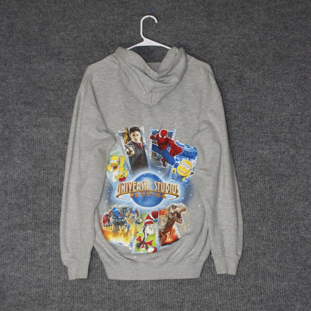 Universal Studios‎ Florida Zip Hoodie Women M Gray Good Harry Potter Characters